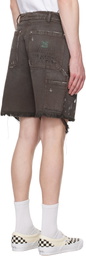 PALY Brown 'This Guy's' Double Knee Shorts