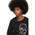 Alexander McQueen Black Embroidered Skull Sweatshirt