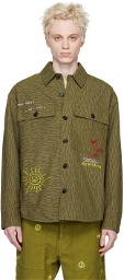 PRESIDENT's Green Graphic Jacket
