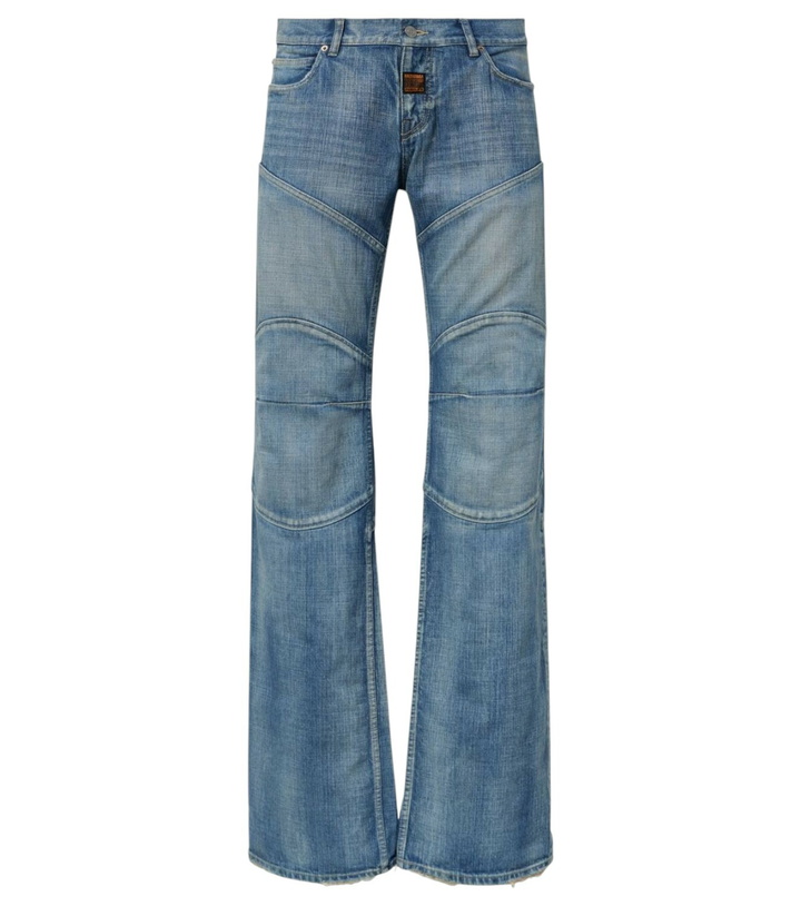 Photo: Balenciaga Distressed low-rise wide-leg jeans