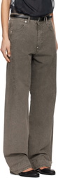 6397 Gray Darted Jeans
