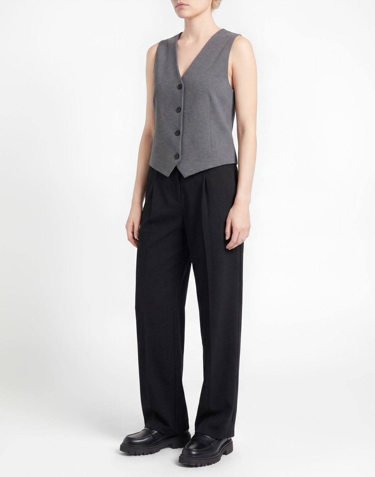 Circolo 1901 Womens Tailored Vest in Grey