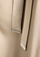 Herno Wrap-effect Satin Trousers Cream