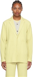HOMME PLISSÉ ISSEY MIYAKE Yellow Tailored Pleats 1 Blazer