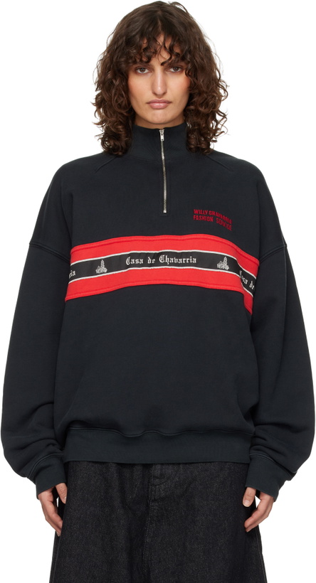 Photo: WILLY CHAVARRIA Black 'Casa De Chavarria' Gilroy Sweatshirt