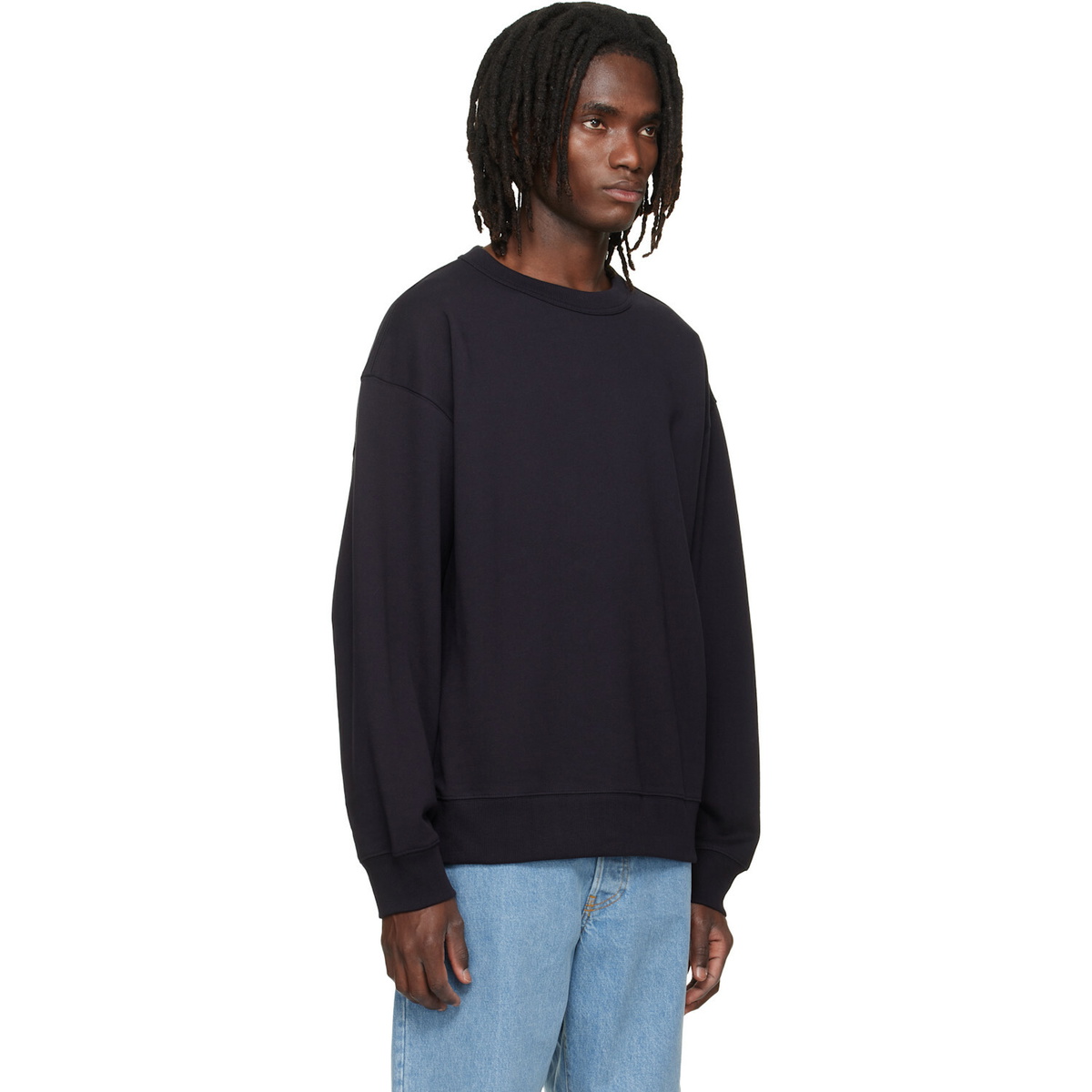 Dries Van Noten Navy Oversized Sweatshirt