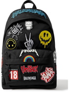 BALENCIAGA - Oversized Appliquéd Recycled Nylon Backpack