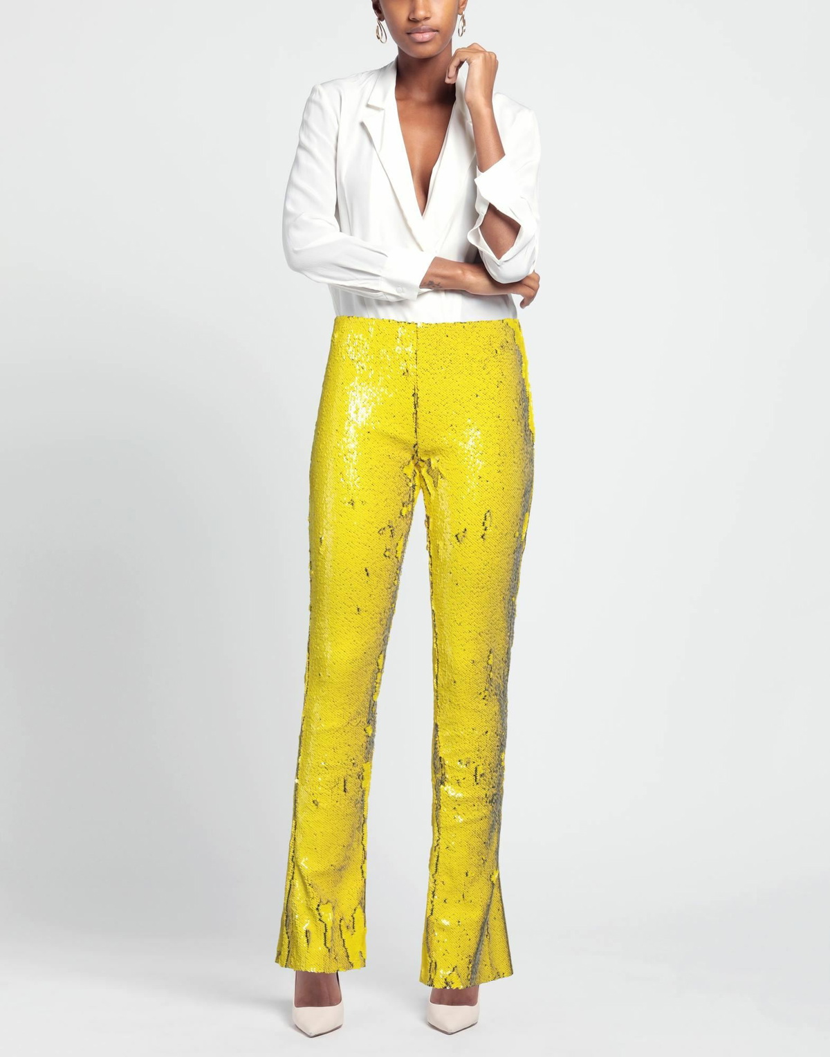 Marques' Almeida Womens Pants in Yellow
