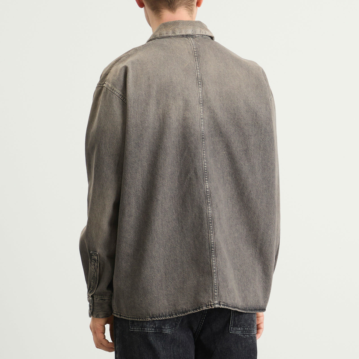 Won Hundred Men's Zayne Denim Overshirt in Tintet Grey