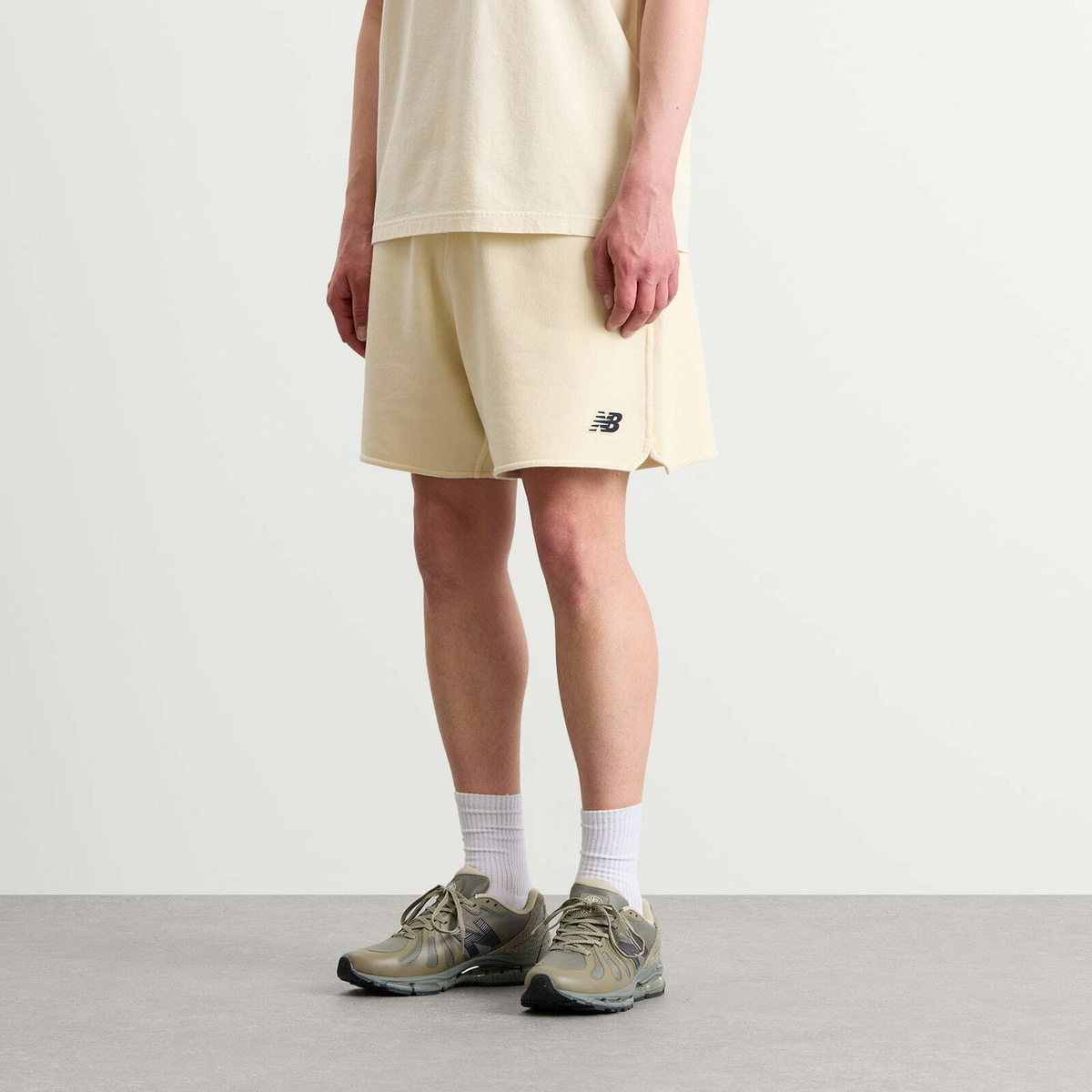 Stone Island Men's x New Balance Shorts in Ivory