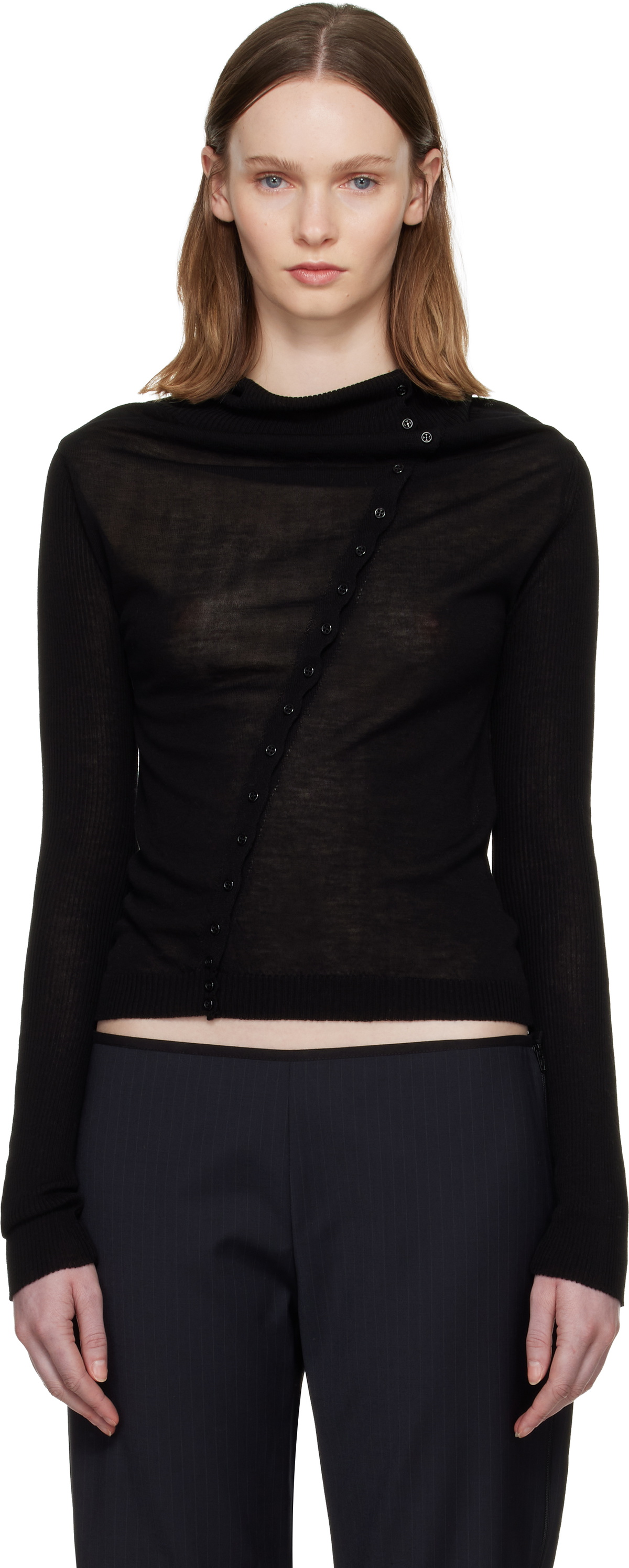 Paloma Wool Navy 'Plaisir' Zip Sweater Paloma Wool