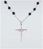 Dolce&Gabbana Cross pendant beaded necklace