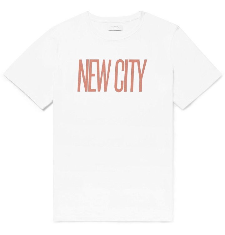 Photo: Saturdays NYC - Printed Cotton-Jersey T-Shirt - Men - White