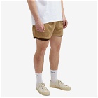 s.k manor hill Men's Reversible Mesh Ball Shorts in Tan/Brown