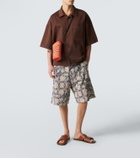 Loewe Paula's Ibiza cotton-blend terry Bermuda shorts
