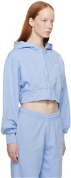 7 DAYS Active Blue Cropped Hoodie