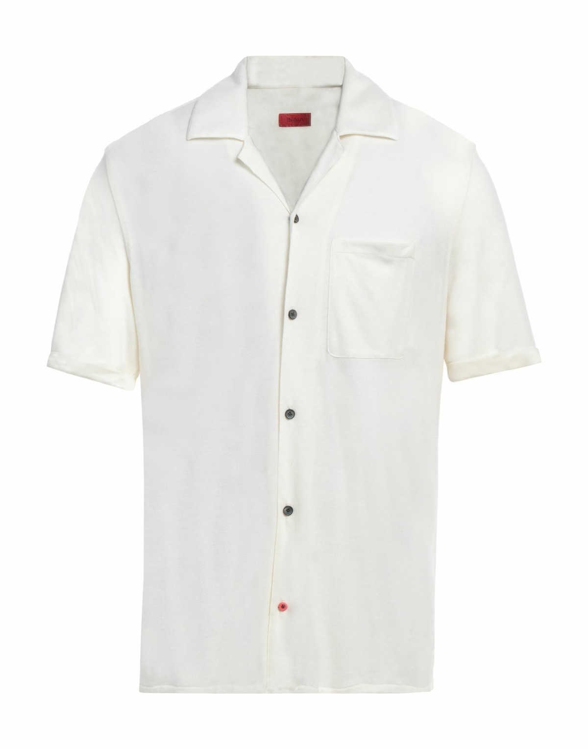 Isaia Mens Shirt Ivory