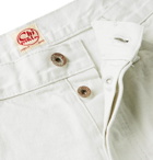 Chimala - Paint-Splattered Selvedge Denim Jeans - Neutrals