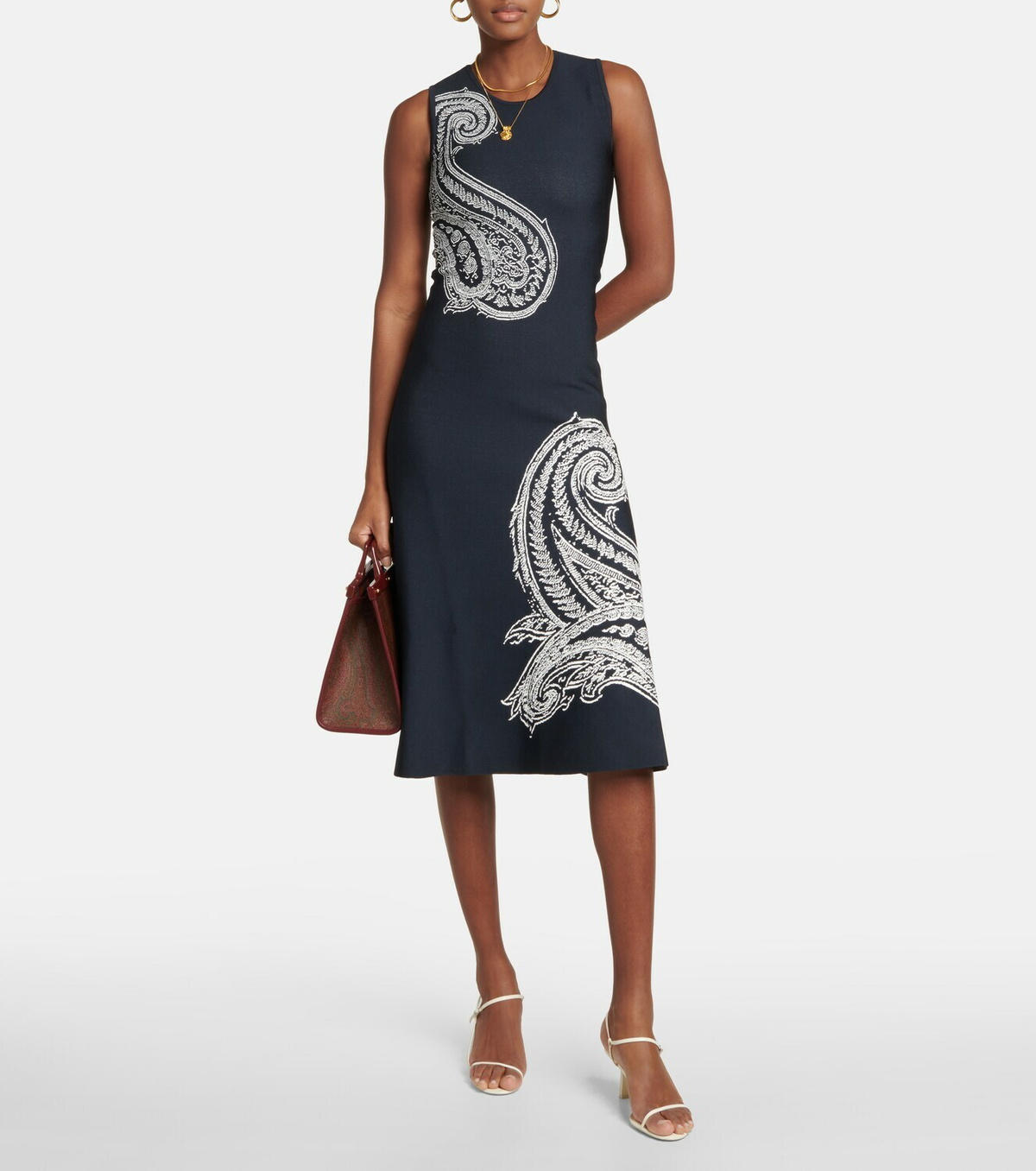 Etro - Paisley metallic-knit maxi dress Etro Etro - Paisley metallic-knit maxi dress Etro