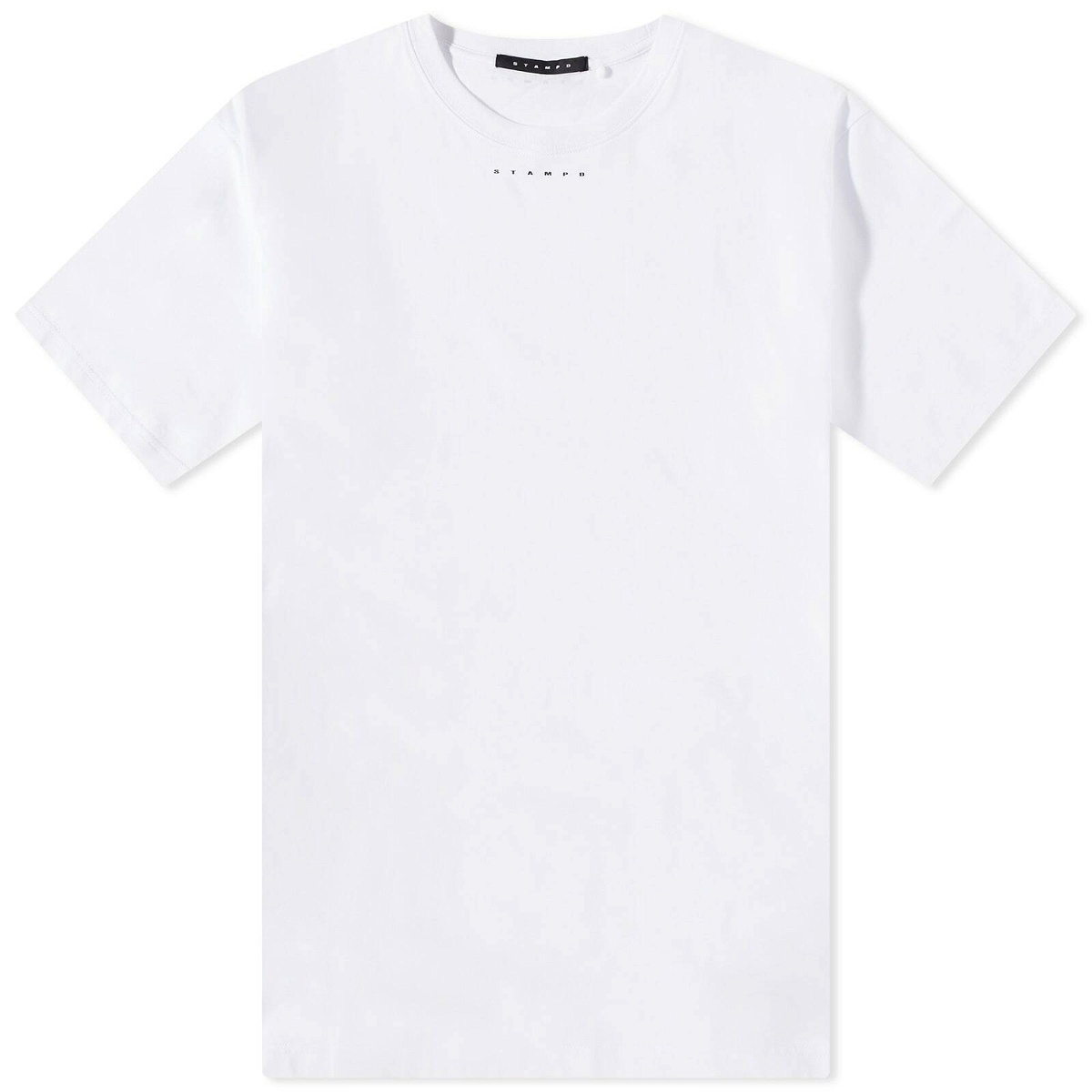 Stampd Men's Micro Strike Logo Perfect T-Shirt in White Stampd