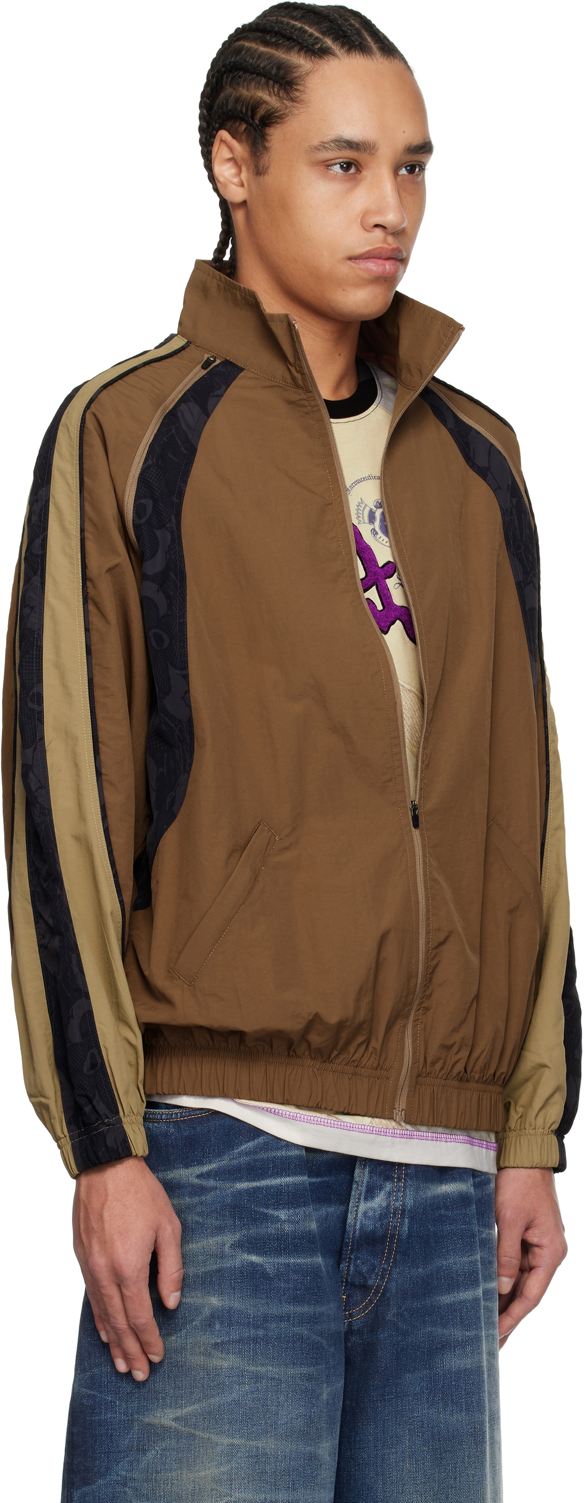Perks and Mini Brown Lunacy Tracktion Zip-Off Jacket