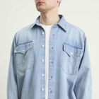 Carter Young Men's Washed Denim Utility Hugo Shirt in Bruce Wash