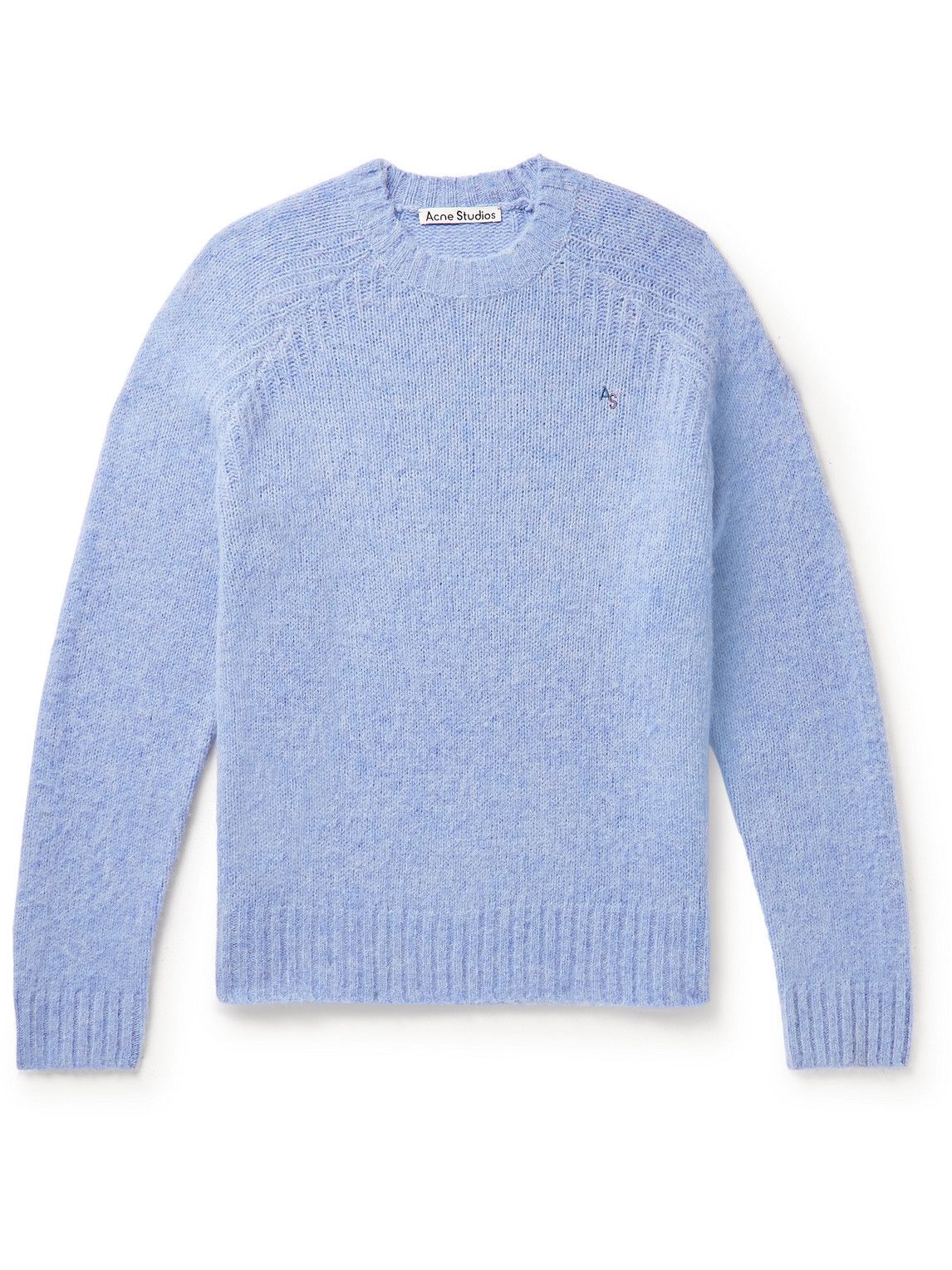 Acne Studios Wool And Nylon Brushed cheapest Knitted Blue Women's Sweter