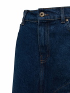 Y/PROJECT Asymmetric Slit Denim Midi Skirt