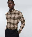 Burberry - Checked cotton flannel shirt