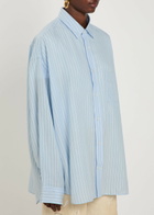 Acne Studios Striped Woven Shirt Blue