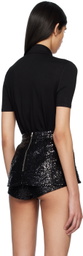 Pushbutton Black Tie Shirt