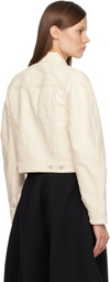 JACQUEMUS Off-White 'The Ovalo de-Nîmes' Denim Jacket