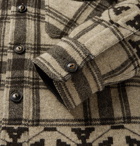 RRL - Checked Wool and Cashmere-Blend Overshirt - Men - Beige