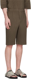 HOMME PLISSÉ ISSEY MIYAKE Brown Monthly Color May Shorts