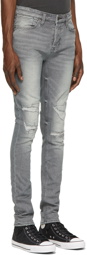 Ksubi Grey Ripped Van Winkle Jeans