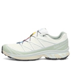 Salomon XT-6 GTX Sneaker in White/Green Milieu/Ice Flow