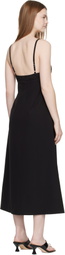 Sandy Liang Black Pilton Midi Dress