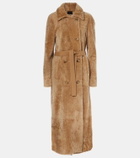 Blancha Shearling wrap coat