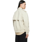 MM6 Maison Margiela Off-White Cotton Twill Jacket