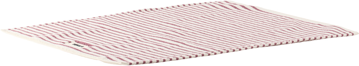 Tekla Off-White & Red Terry Bath Mat