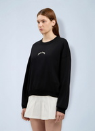Palm Angels Curved Logo Crop Sweatshirt