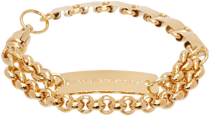Photo: IN GOLD WE TRUST PARIS SSENSE Exclusive Gold Multi Chains Bracelet