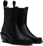 Toga Virilis Black Leather Chelsea Boots