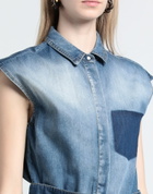 Manila Grace Womens Jumpsuit in Blue