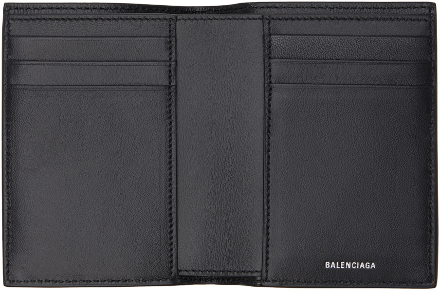 Balenciaga Black Embossed Monogram Bifold Wallet Balenciaga