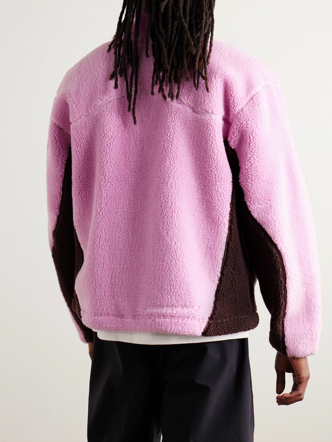 nike acg fleece jacket pink