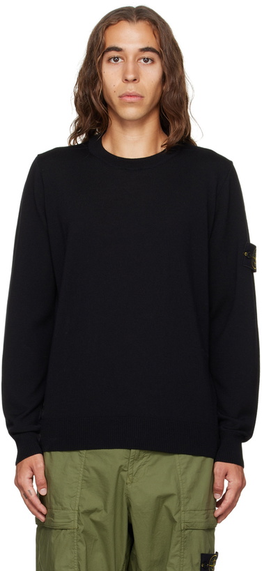 Photo: Stone Island Black Wool Sweater