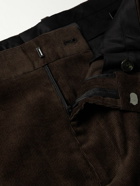 Theory - Zaine Tapered Cotton-blend Corduroy Suit Trousers - Brown