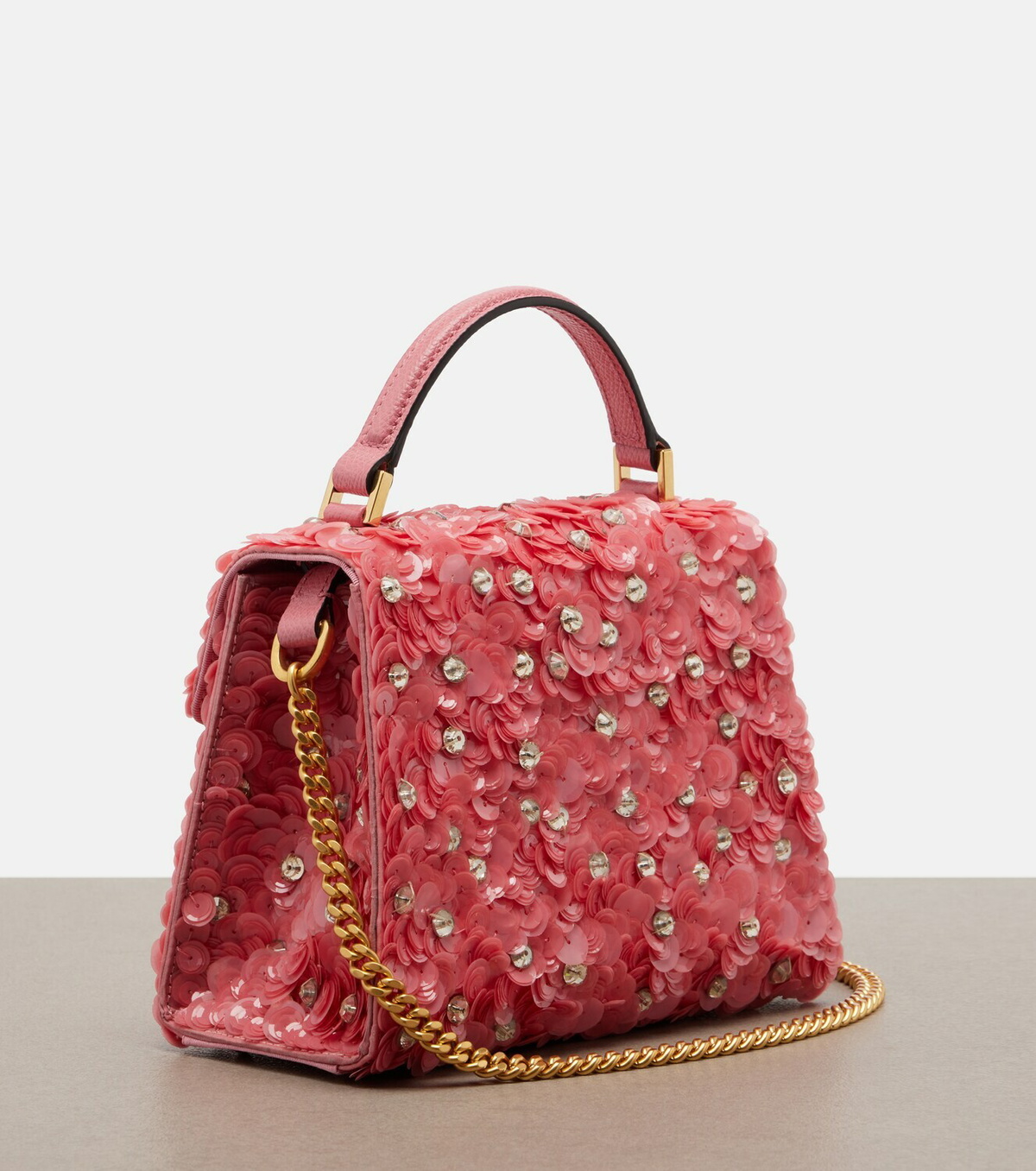 Valentino Garavani VSling Mini sequined top-handle bag