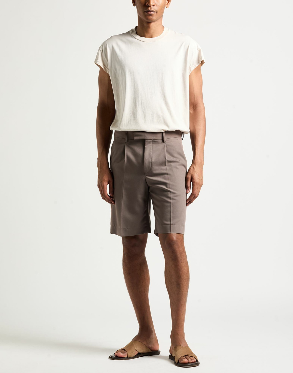Crossley Mens T-shirt in Beige